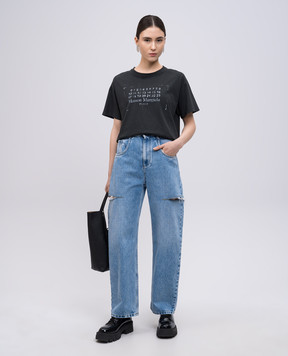 Maison Margiela Голубые джинсы с разрезами S51LA0051S30513