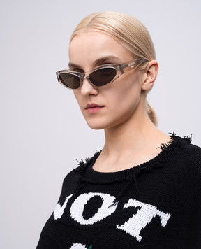 Balenciaga Бежевые солнцезащитные очки 812858T0039