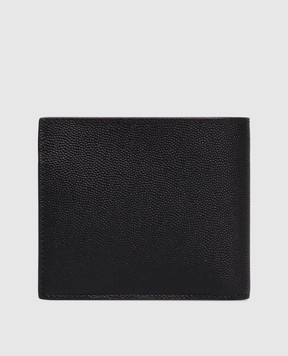 Saint Laurent Черный кожаный портмоне с логотипом 396303BTY0N