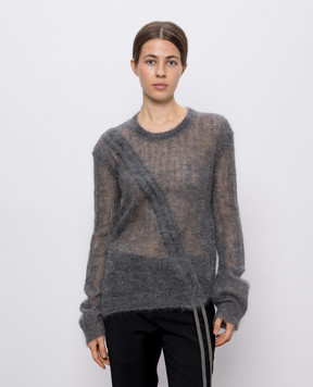 Ann Demeulemeester Сірий джемпер Zinaida з вовни та шовку B0013194KN069