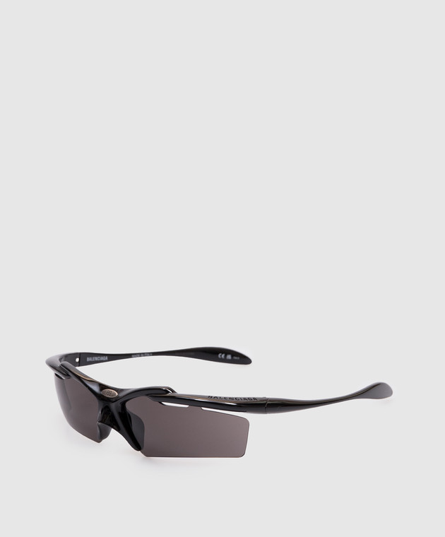 サングラス BALENCIAGA 'Turbo Rectangle' sunglasses (830305T0007 1000) Balenciaga Turbo Rectangle black sunglasses | TheDoubleF