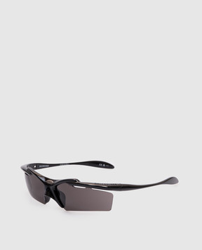 Balenciaga Чорні сонцезахисні окуляри Turbo Rectangle 830305T0007m