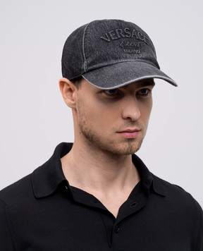 Versace Черная кепка с логотипом 10107461A13769