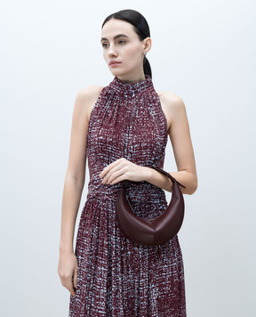 PROENZA SCHOULER Бордовая кожаная сумка с логотипом. HB251084L016S