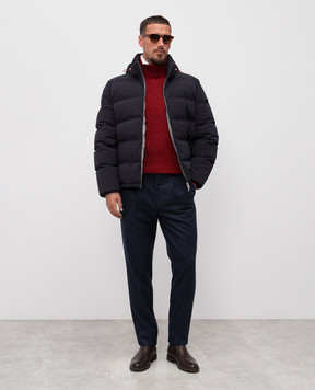 Brunello Cucinelli Синя пухова куртка MM4911836