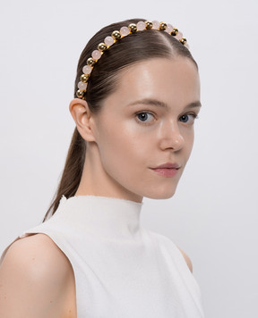 LELET NY Золотой обруч Libby с кварцем LELSS252104P