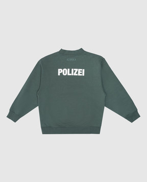 Vetements Детский зеленый свитшот с принтом KA10CW100E