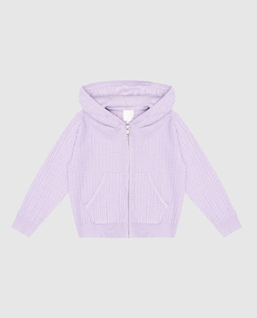 Givenchy Детская фиолетовая спортивная куртка в узор монограммы 4G H30412612