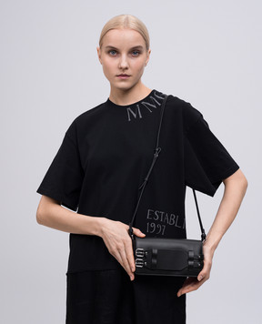 Maison Margiela MM6 Чорна шкіряна сумка крос-боді SB6WG0018P8327