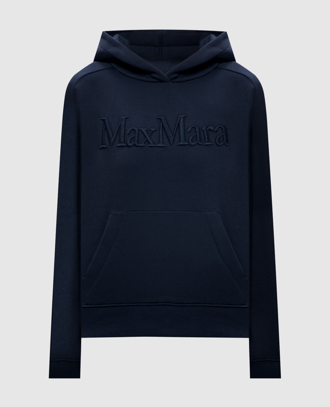 

Синие худи MALVA с фактурной вышивкой логотипа, Синий, Худи