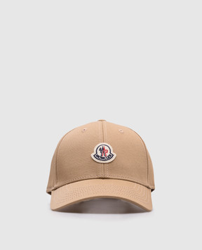 Moncler Коричнева кепка з нашивкою логотипа K10933B0005504863