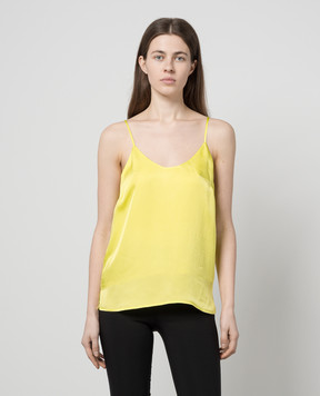 Twinset Жовтий топ з логотипом 241TT2163