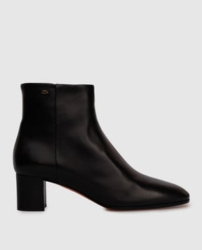Santoni Черные кожаные ботильоны WTCB58898HI2BSZA