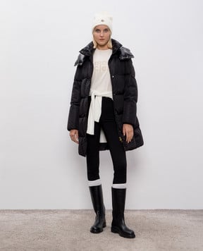 Moncler Бежева футболка з логотипом K20938C0002889AUO