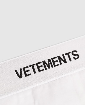 Vetements Білі трусики-тонг з логотипом WH76UN150WW