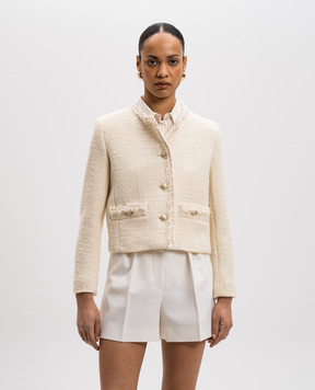 Max Mara Weekend Жовтий твідовий жакет BALIA з вовни BALIA