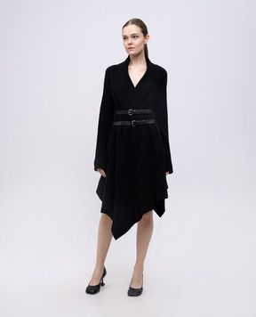 PROENZA SCHOULER Чорна сукня Reinhardt з вовною та кашеміром R2527236KY350