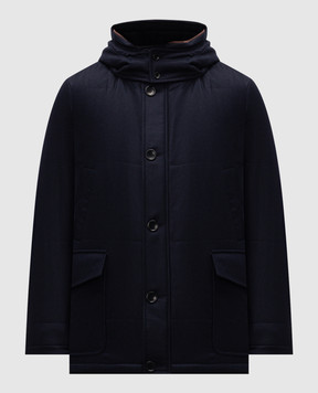 Cashmere&Whiskey Синяя куртка из шерсти и кашемира 7400855219