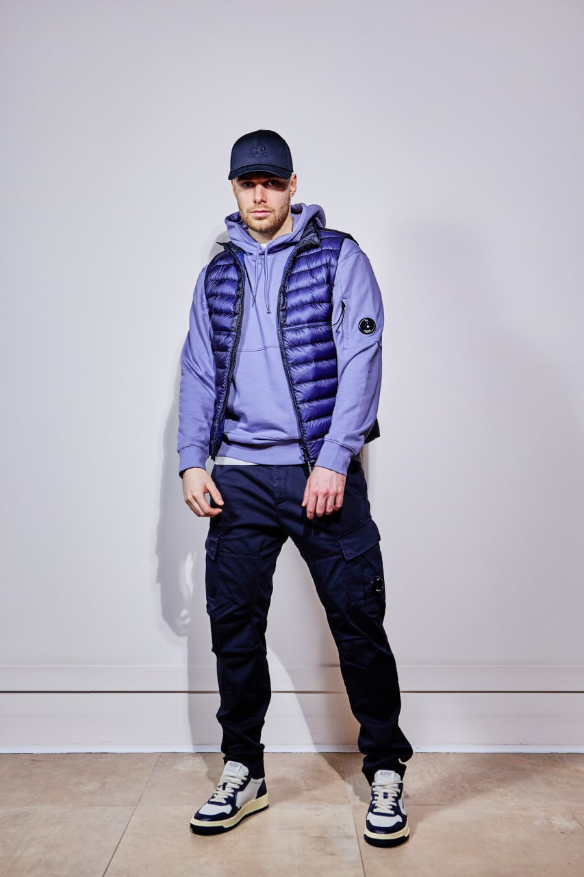 C.P. Company Фиолетовые худи с патчем логотипа MSS024A005086W изображение 6