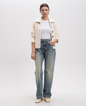 PROENZA SCHOULER Білий топ Sky в рубчик R2427153KY283