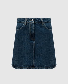 Givenchy Синяя джинсовая юбка мини с эффектом потертости BW40XT5YCA