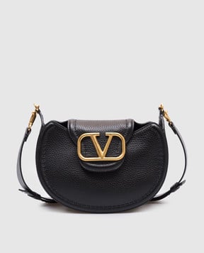 Valentino Черная кожаная сумка-седл VLogo 5W0B0Q80RZR