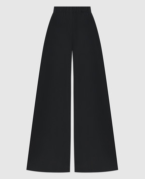 Max Mara Чорні штани Navigli з вишивкою логотипа NAVIGLI