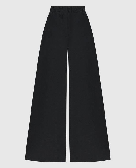Черные брюки Navigli с вышивкой логотипа