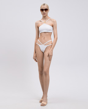 Versace Білий ліф від купальника з емблемою 10122291A08812