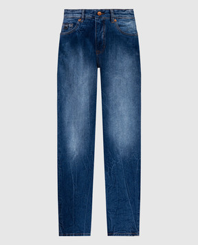 Versace Jeans Couture Сині джинси з патчем логотипа 76HAB5B0DW009M31