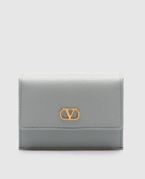 Valentino Зелене шкіряне портмоне з логотипом 6W2P0AJ4SNP
