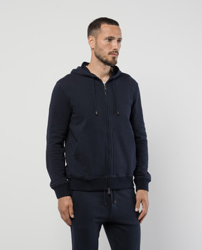 Cashmere&Whiskey Синяя спортивная куртка SWEATSHIRT1
