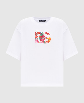 Dolce&Gabbana Біла футболка з логотипом F8V57TGDC7S