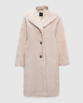 Max Mara Weekend Бежевое пальто с альпакой CANTONE