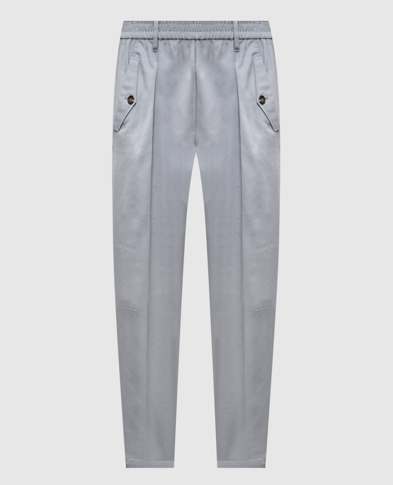 Gray pants with monil chain