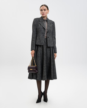 Dolce&Gabbana Блуза із шовку з принтом F5R64TIS1ZM