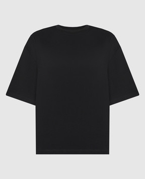 Materiel Чорна футболкка з вишивкою MSS24M17834TSBK