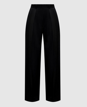 Victoria Beckham Чорні штани з високою посадкою 1425WTR002857J