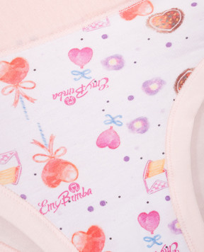 RiminiVeste Детские розовые трусики Lovely с принтом B2839J