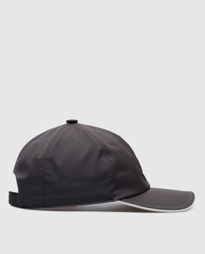 Loro Piana Серая кепка с вышивкой логотипа FAP9958