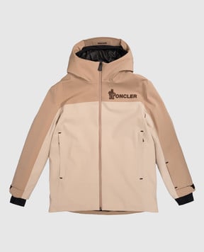 Moncler Grenoble ENFANT Дитяча бежева гірськолижна куртка Moriond K29571A00006597S5810