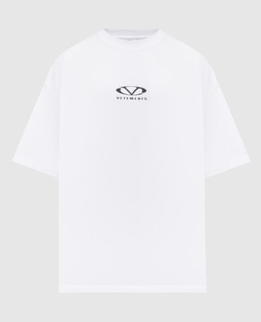 Vetements Біла футболка з принтом логотипа UA66TR605W