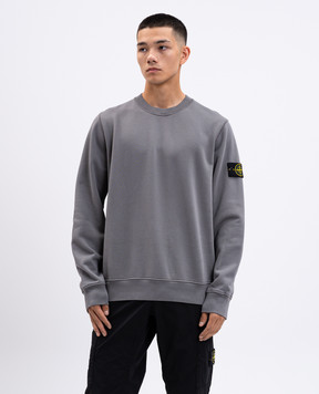 Stone Island Сірий світшот з логотипом K2S156100060S0051