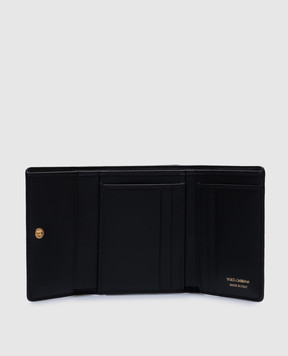 Dolce&Gabbana Черный кожаный портмоне с логотипом BI3338AW576