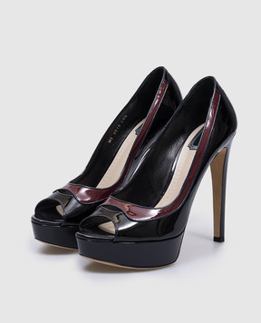 Christian Dior Черные кожаные лакированные туфли KCP049VNI