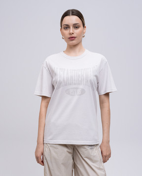 Alexander Wang Серая футболка с логотипом 4CC2251542