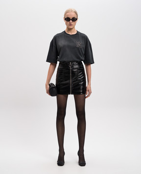 AMIRI Черная футболка с нашивкой логотипа AMJYTE1126