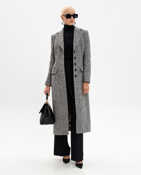 Dolce&Gabbana Черные брюки из шерсти с отворотами FTBM0TGDC7Q