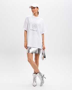 Vetements Біла футболка з принтом UA66TR730W