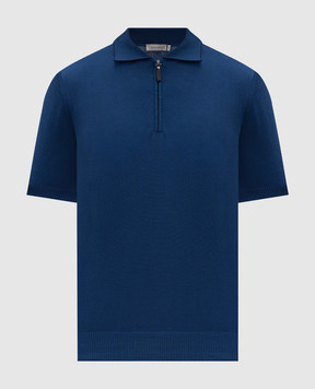 Canali Синее поло MK02261C1052